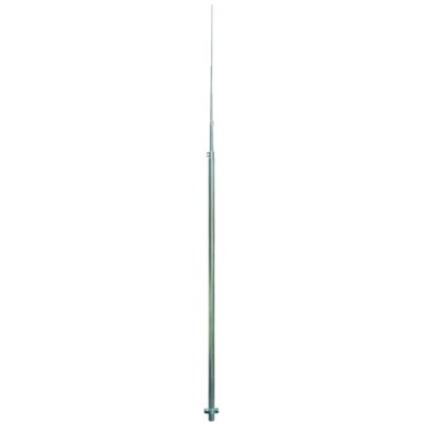 Erdungsschelle Fangstange D 40/16/10mm Aluminium - 4000 mm mit Erdungsschelle und KS-Verbinder